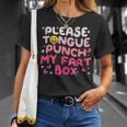 Inappropriate Please Tongue Punch Cringe Women T-Shirt Gifts for Her