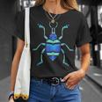 Insecto De Escarabajoerde Azul Con Gorgojo Bonito Y Realista Para Niños Camiseta unisex Regalos para ella