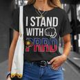 Itand With Prrd Du30 サポーター フィリピン国旗拳ポンプ Tシャツ 彼女への贈り物