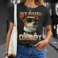 Jack Russell Daddyジャック・ラッセル・パパ・ヴァータグ・パパ・ジャック・ラッセル・テリア Tシャツ 彼女への贈り物