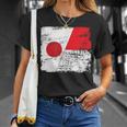 Japanese Flag Indonesiaインドネシアの遺産 インドネシアのルーツ 日本の国旗 インドネシアの国旗 Tシャツ 彼女への贈り物