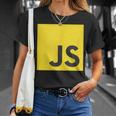 Javascript Js React AngularjsueJs NodeJs プログラマーオタク Tシャツ 彼女への贈り物