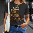Jazzoul ファンク ヒップホップ アフリカ系アメリカ人のプライド音楽愛好家 Tシャツ 彼女への贈り物