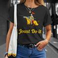 Jousting Joust Do It 中世の騎士tシャツ Tシャツ 彼女への贈り物
