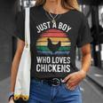 Just A Boy Who Loves Chickens シャツ キッズ 幼児 男の子 チキン Tシャツ 彼女への贈り物