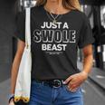 Just Awole Beast トレーニング フィットネス モチベーション ジム 格言 Tシャツ 彼女への贈り物