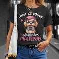 Just Mom Who Loves Her Maltipooママ Tシャツ 彼女への贈り物