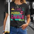 I Just Wanna Dance Lovers ファニーダンシングファン レトロダンサー Tシャツ 彼女への贈り物