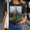 Kim Jong Il Kim Jong Un Humour North Korea Tシャツ 彼女への贈り物