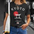 Kyoto Japón Bandera Japonesa Kyoto Palacio Imperial Recuerdo Camiseta unisex Regalos para ella
