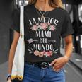 La Mejor Mami Del Mundo Español Mamá Floral Camiseta unisex Regalos para ella