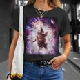 Laser Eyespace Cat ナマケモノ ラマ レインボー Tシャツ 彼女への贈り物