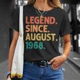 Legendince August 1968 Birthdayintage 1968 Tシャツ 彼女への贈り物