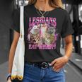 Lesbians Eat What Cat Meme Gay Pride Lgbtq T-Shirt Gifts for Her