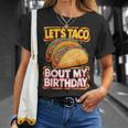 Let's Taco Bout My Birthday シャツ メンズ レディース キッズ タコスパーティー Tシャツ 彼女への贈り物