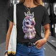 Lila かわいいユニコーンデザイン 女の子用 名前 Lila Tシャツ 彼女への贈り物