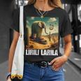 Lirili Larila イタリアのブレインロットミーム Tシャツ 彼女への贈り物