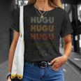 Love Heart Hugu グランジ ヴィンテージスタイル ブラック フグ Tシャツ 彼女への贈り物