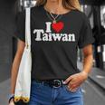 I Love Heart 台湾フォルモサ 台湾文化 Tシャツ 彼女への贈り物
