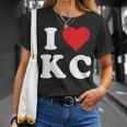 I Love Kc Initials I Heart KC First Last Name K C Tシャツ 彼女への贈り物