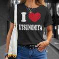 I Love Utsunomiya 宇都宮大好き Tシャツ 彼女への贈り物