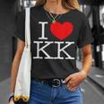 I Love ハート Kk Tシャツ 彼女への贈り物