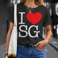 I Love ハートg Tシャツ 彼女への贈り物