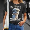 Maltese Daddyマルチーズ お父さん 犬 お父さん 父の日 お父さん スウィート・マルチーズ Tシャツ 彼女への贈り物