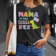 Mama Of The Three Rex Birthday Dinosaur Family Matching T-Shirt Gifts for Her