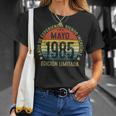 Mayo 1985 40 Cumpleaños Regalo 40 Años Hombre Camiseta unisex Regalos para ella