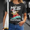Mele Kalikimaka ハワイアン クリスマス ハワイ サーフィン サンタ Tシャツ 彼女への贈り物