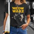 Meow Wars 猫好きのための面白いグラフィック Tシャツ 彼女への贈り物