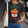 Merry Chickmas フライドチキン 面白い クリスマス フライドチキン Tシャツ 彼女への贈り物