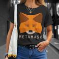 Metamask Fox 安全な暗号財布 Altcoin トークン交換 Tシャツ 彼女への贈り物