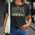 Mississippi Delta Blues Intage Retro Envejecida Camiseta unisex Regalos para ella