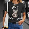 Mmaファイトチーム 面白い総合格闘技の豚 Tシャツ 彼女への贈り物
