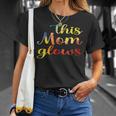 This Mom Glows Happy Mother’S Day Tie-Dye 80S Style T-Shirt Gifts for Her