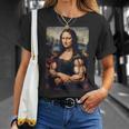 Mona Lisa 上腕二頭筋 ボディービル ジム ワークアウト 面白い モナリザ Tシャツ 彼女への贈り物