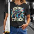 Monster Truck Retro Colorido Camiones Amante Niño Adolescente Adulto Camiseta unisex Regalos para ella