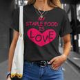 Mytaple Food Is Love Tシャツ 彼女への贈り物