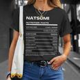 Natsumi 栄養成分表示 Tシャツ 彼女への贈り物