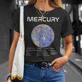 Nerdy Mercury 天文学 科学惑星 太陽系 ホワイト Tシャツ 彼女への贈り物