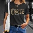 Nivelado Hasta El Tío Est 2025 Nivel Desbloqueado Tío Juegos Camiseta unisex Regalos para ella