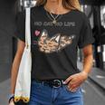 No Cat No Life サビ猫ver 猫好き かわいい Tシャツ 彼女への贈り物
