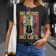 No Music No Life 音符ミュージシャン Tシャツ 彼女への贈り物