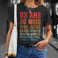 Noces De Froment Cadeau D'anniversaire 3 Ans De Mariage T-Shirt Cadeaux pour elle