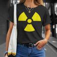 Nuclear 警告 放射線 危険 サイン 放射線活動 Tシャツ 彼女への贈り物