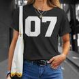 Number 07Ports Jersey Player 07 7 Fan Front Printarsity Tシャツ 彼女への贈り物