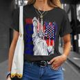 Nyc ニューヨーク市自由の女神 アメリカ国旗 Tシャツ 彼女への贈り物