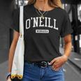 O'neill ネブラスカne ビンテージアスレチックスポーツデザイン Tシャツ 彼女への贈り物